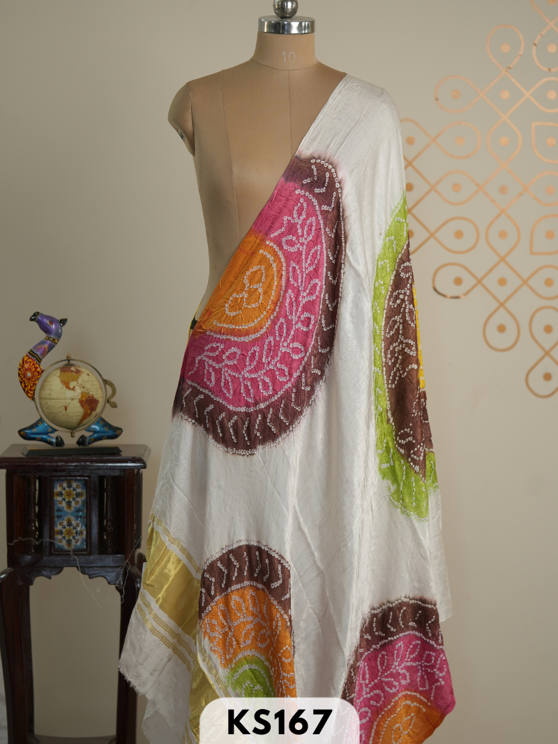 BANDHINI SEMI GAJI DUPATTA