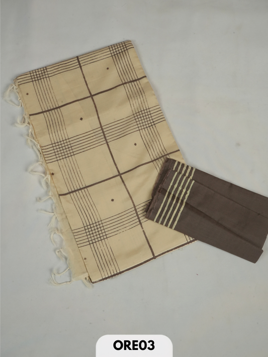 South cotton handblock print saree
