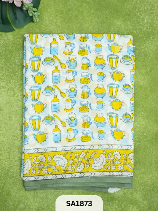 PURE MALCOTTON-SANGNER BLOCK PRINT
