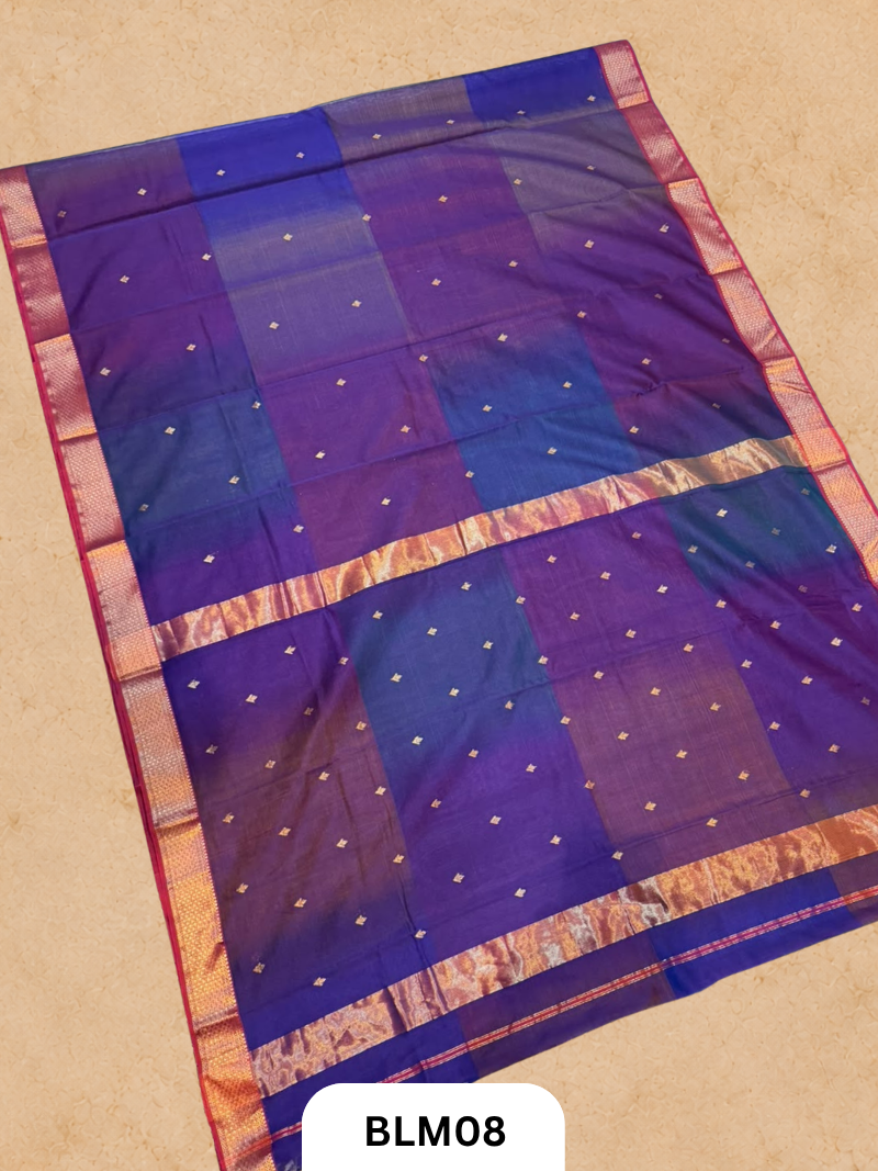 Diya Butti And Border Shaded Saree