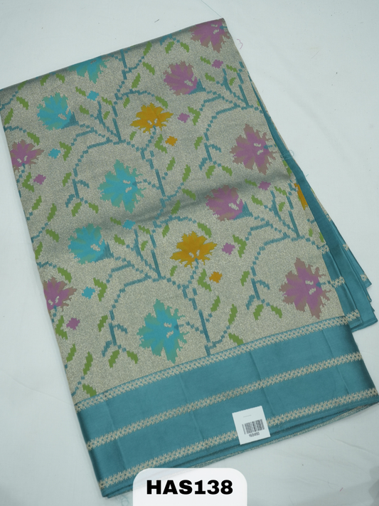 BANARAS TISSUE JAMDHANI SAREE WITH BORDER