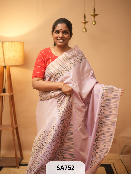 SEMI KANCHIPURAM SOFT SILK SAREE