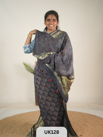 DOLA AJRAKH SAREE