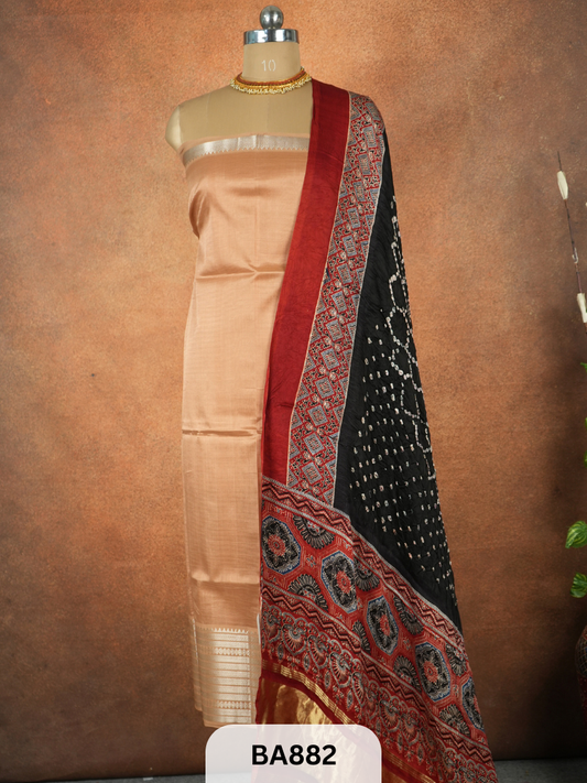 Modal Bandhani Dupatta + Mangalgiri Top
