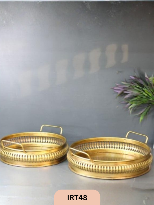 ROUND TRAY SET OF 2