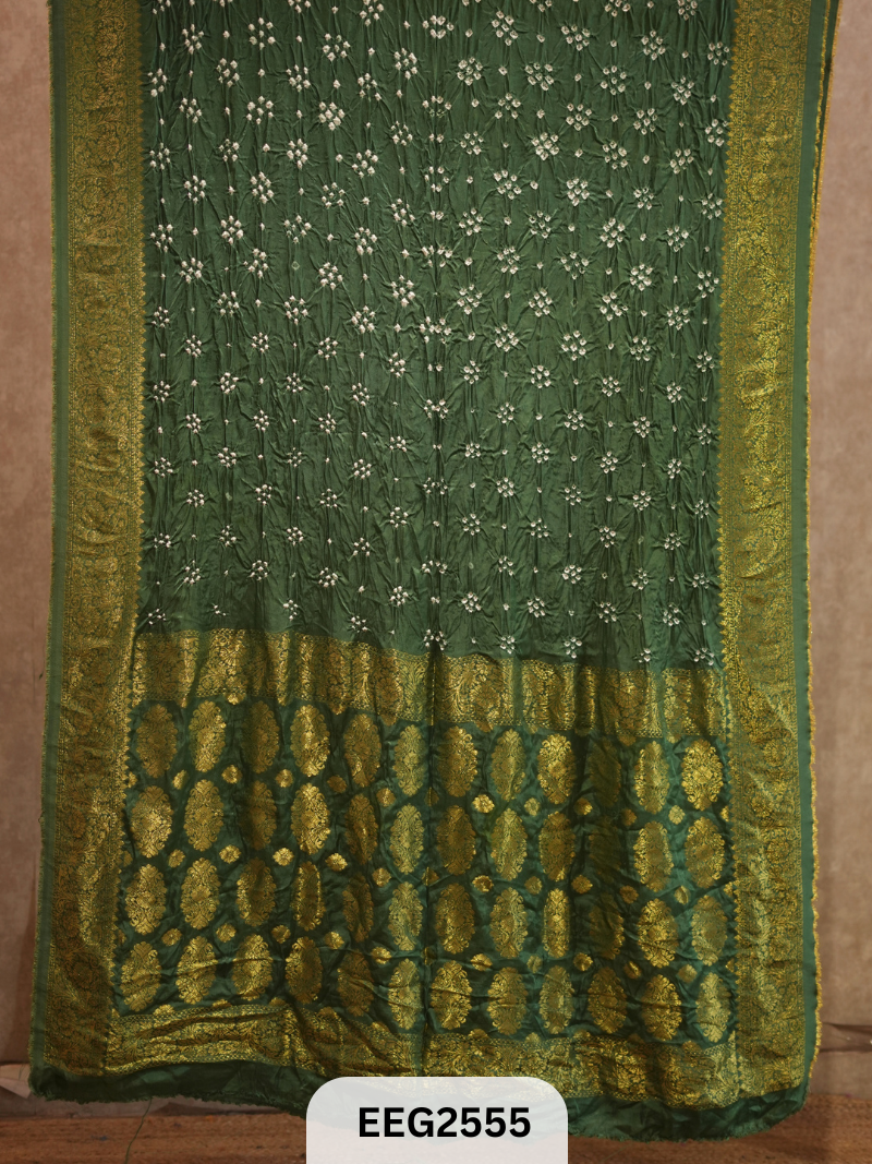MODAL FUSIOIN SAREE WITH DOLA BORDER - EXCLUSIVE
