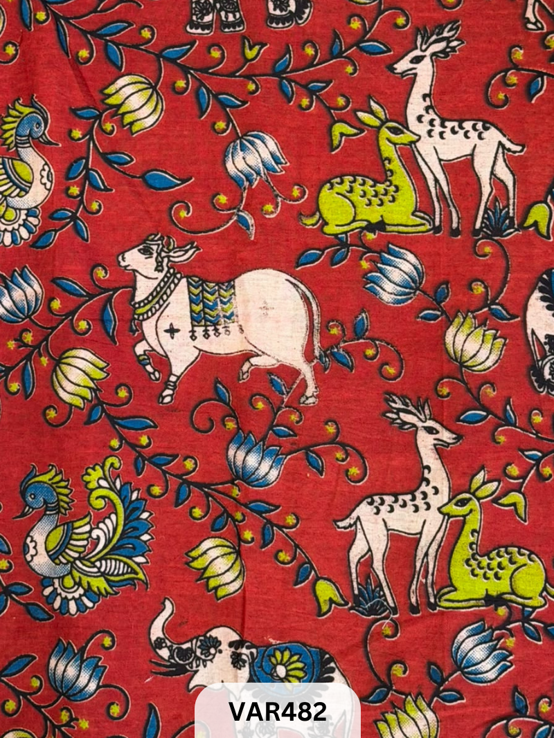 Kalamkari Hand printed - Fabric -1.5mtr