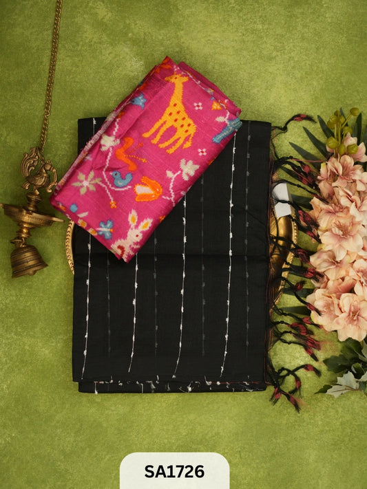 HANDLOOM MANGALAGIRI JUTE SILK + RAW SILK BLOUSE