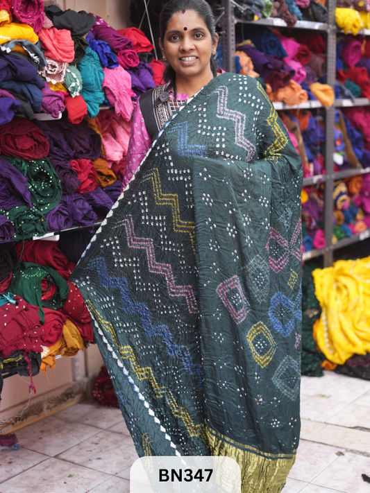 SEMI GAJI - NEW SHIBORI MULTI COLOUR