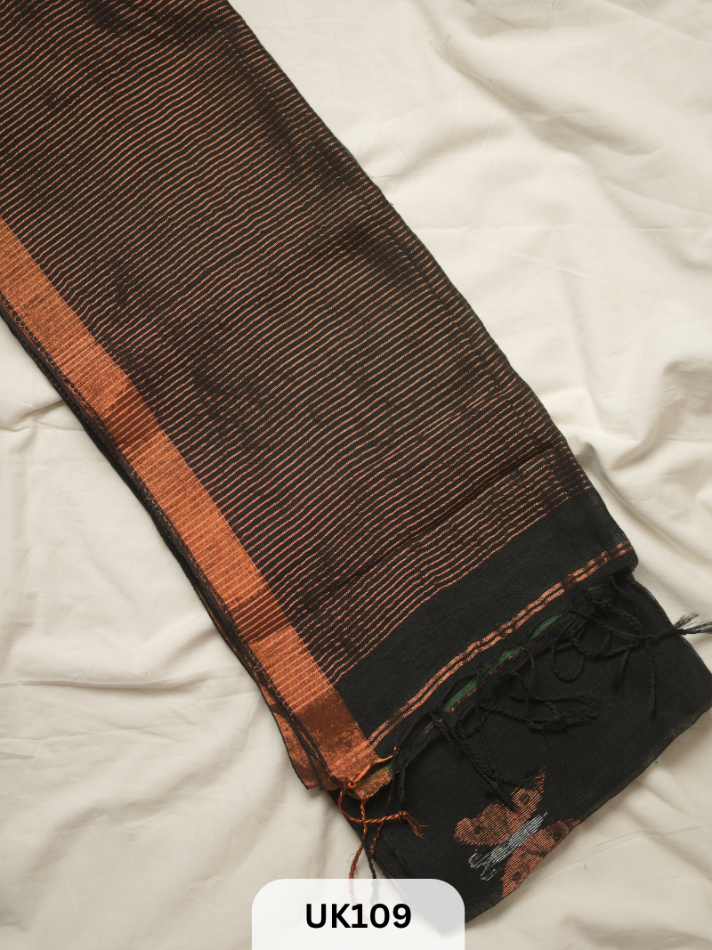 LINEN JAMDANI SAREE