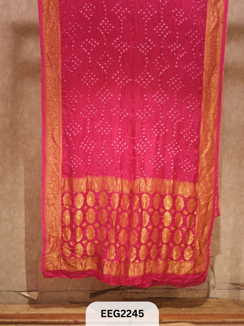 MODAL FUSIOIN SAREE WITH DOLA BORDER - EXCLUSIVE