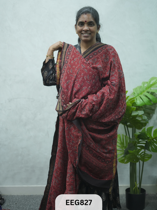 KOTA DORIA AJRAKH SAREE