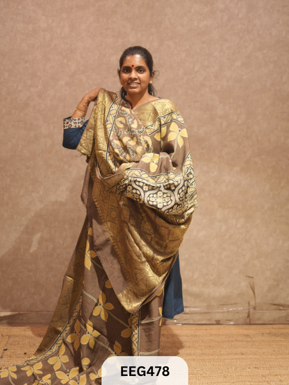 AJRAKH DOLA SILK SAREE