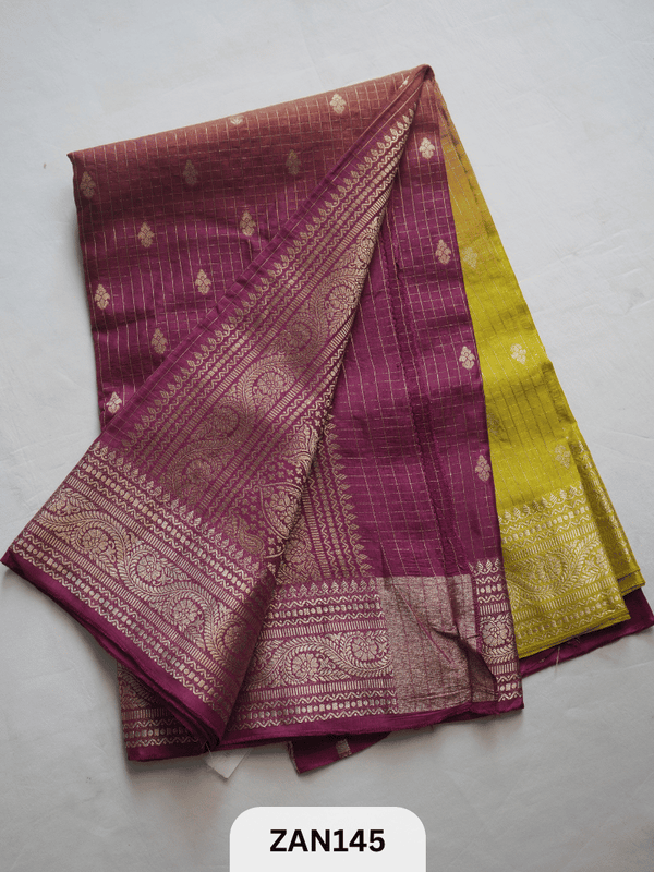 BANARAS RAW SILK DUPION 3 SHADED SAREE