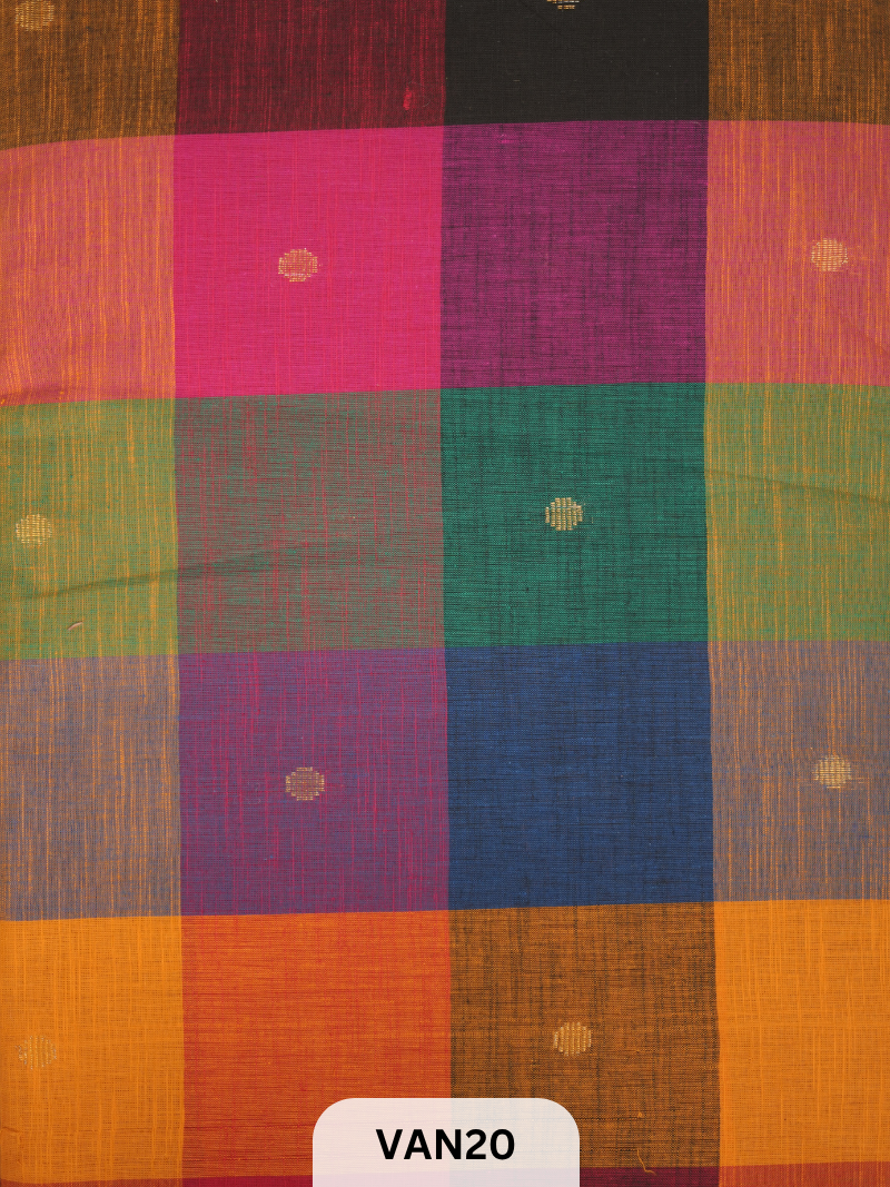 MADRAS KATTAM FABRIC -PRERMIUM POPLIM COTTON 1 MTR