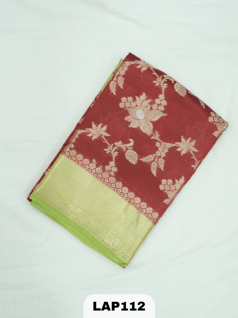 Banaras kora dupion silk saree
