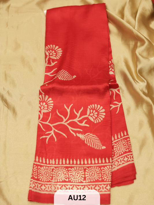 SOFT SILK BLEND TUSSAR | WITH BLOUSE
