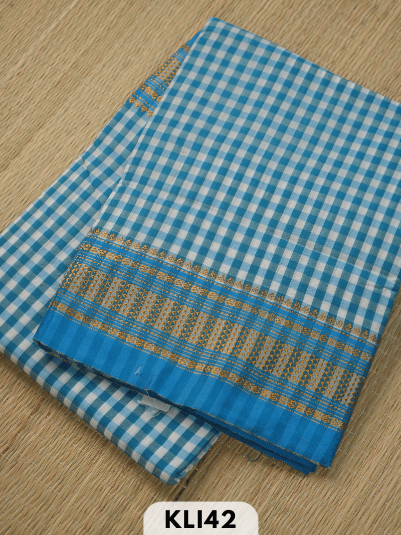 ILKAL CHECKS TOPI BORDER SAREE