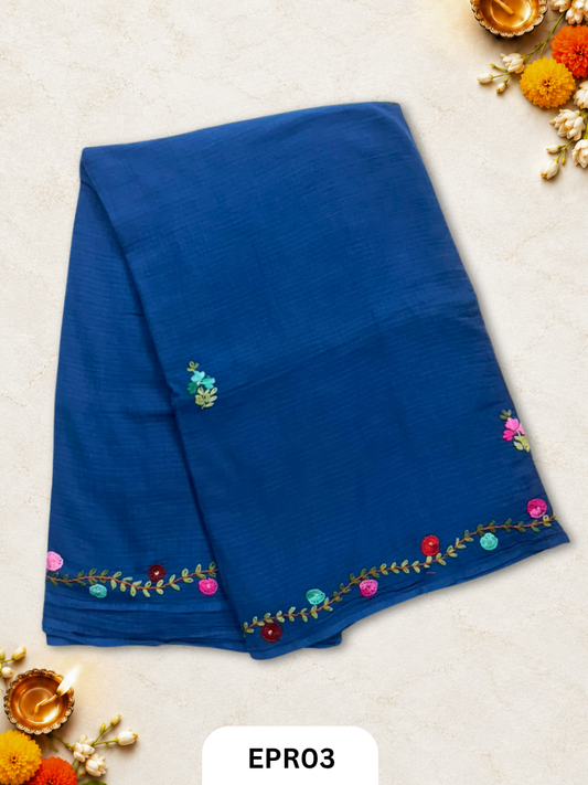 Kota Cotton With Embroidery Lambani Saree