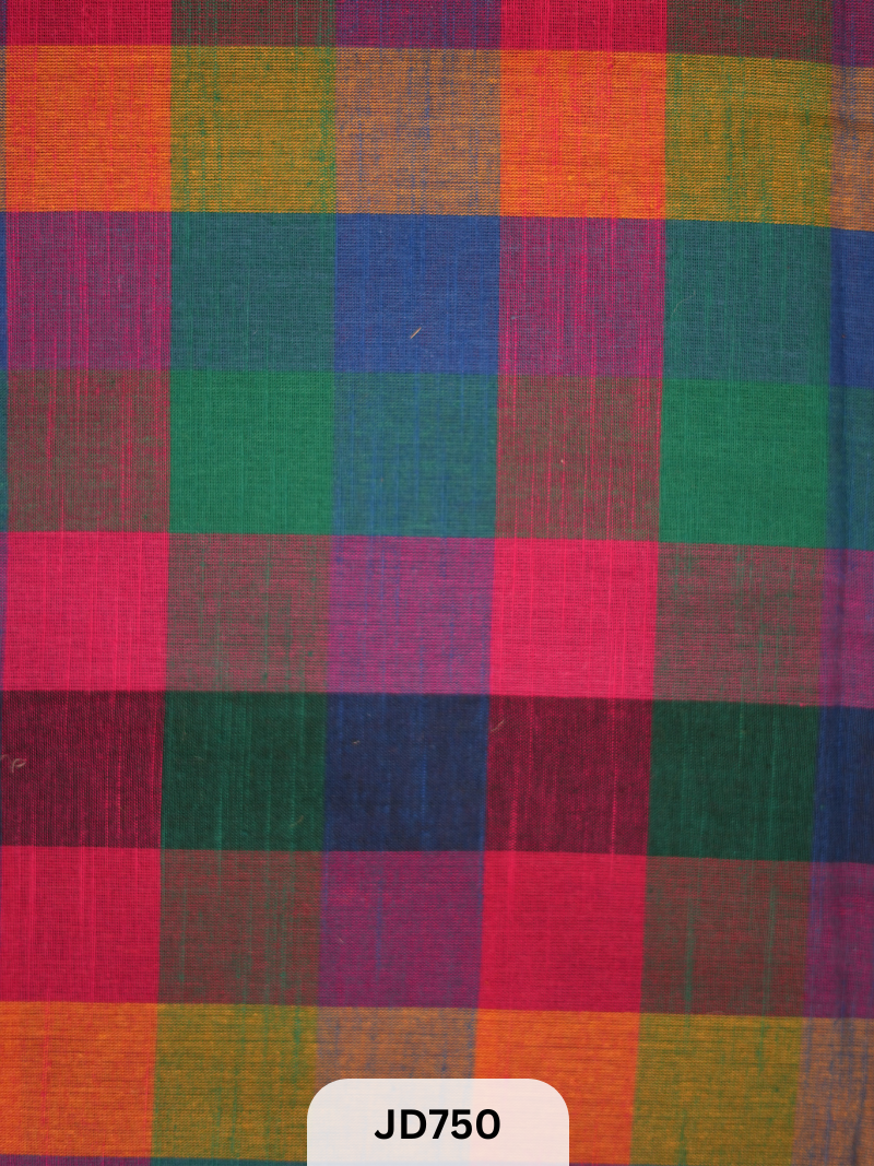 Madras kattam Fabric - 1mtr