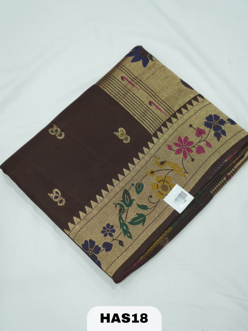 BANARAS DOLA SAREE WITH BORDER