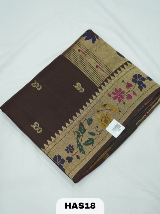 BANARAS DOLA SAREE WITH BORDER