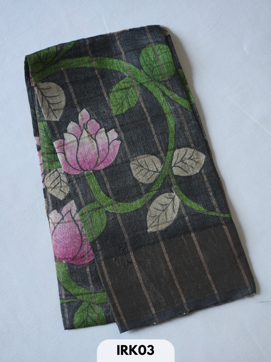 Tussar hand painted blouse -1 mtr