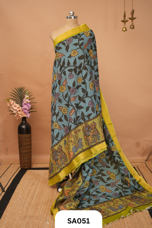 HANDLOOM MANGALGIRI SAREE | DIGITAL PRINT