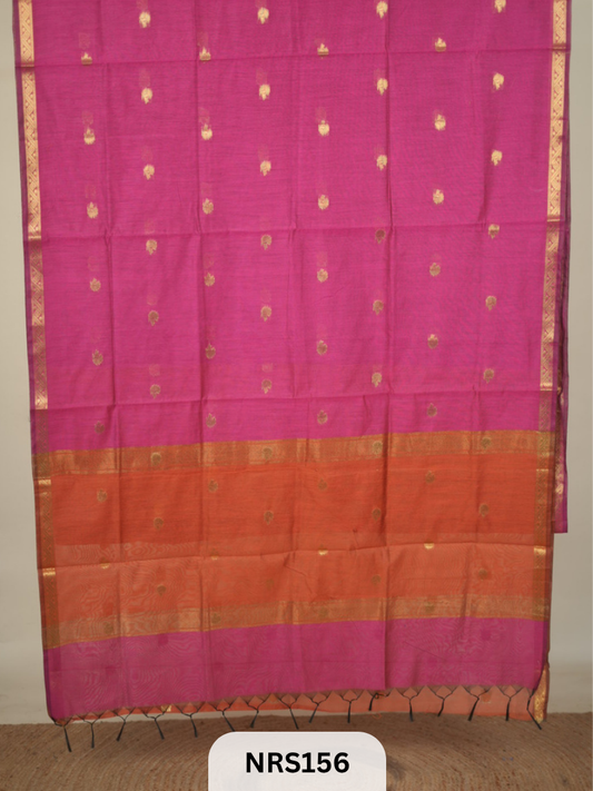 CHANDERI INSPIRED MAHESWARI SAREE
