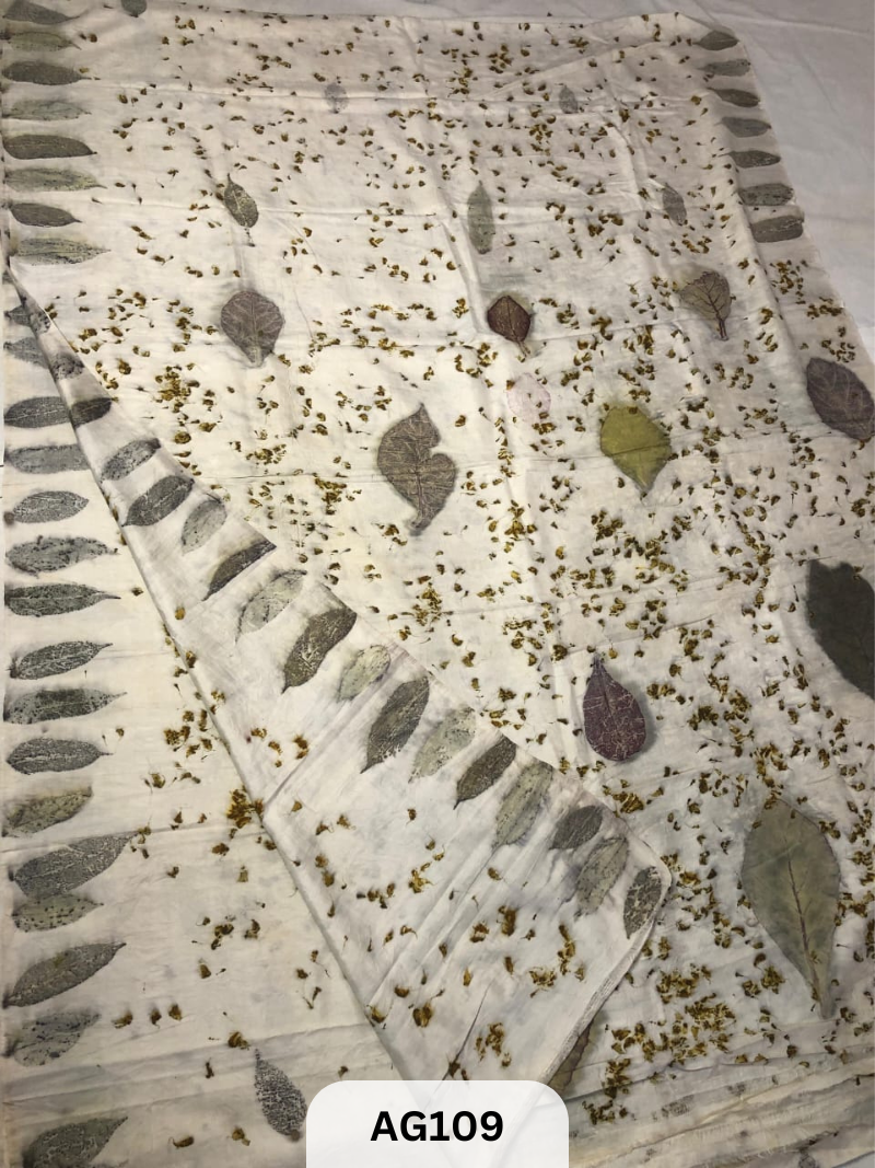 BISHNUPUR PURE SILK| ECO PRINT SAREE