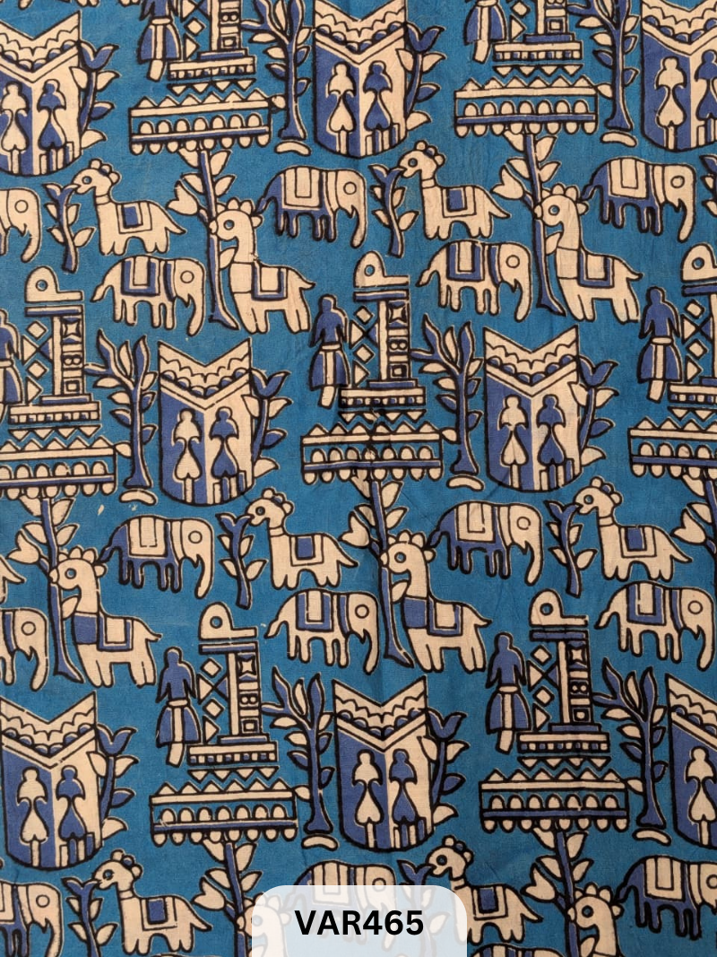 Kalamkari Hand printed - Fabric -1mtr