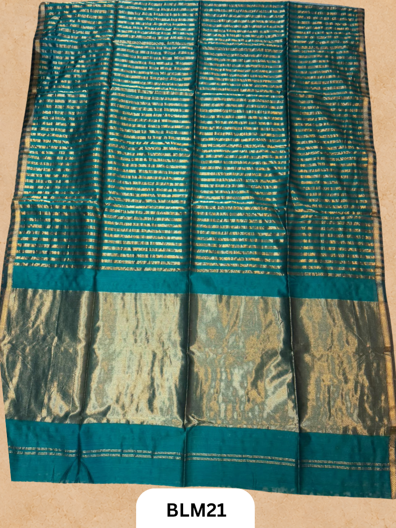 Maheshwari Tissue Stripe Saree