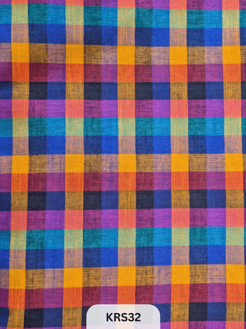 MADRAS KATTAM FABRIC-1 MTR