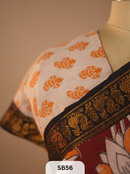 SUNGUDI X KALAMKARI SAREE
