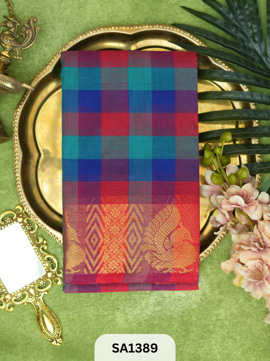 CHETTINAD COTTON SAREEE | CHECKED
