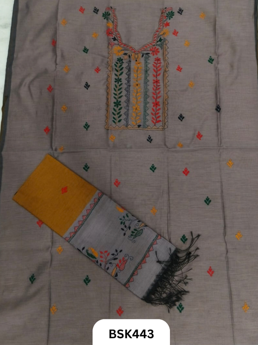 Handloom Pure Kantha Stitch Salwar Suit 3pcs