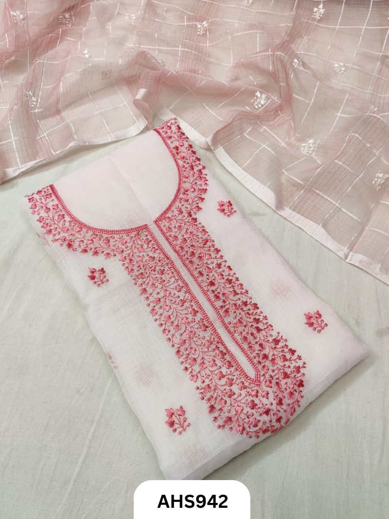 Exclusive Kota Doriaya Embroidery work Top & Dupatta 2.5mtr