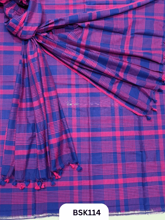 Mul Cotton Checks Top Duppata -2.5Mtr