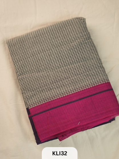 PURE HANDLOOM PETTADA ANCHU SAREE