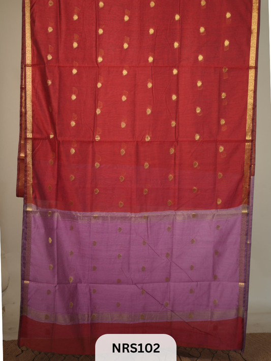 CHANDERI INSPIRED MAHESWARI SAREE