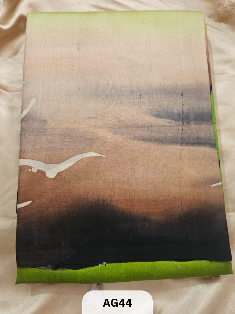 MURSHIDABAD HAND PAINTED SILK SAREE