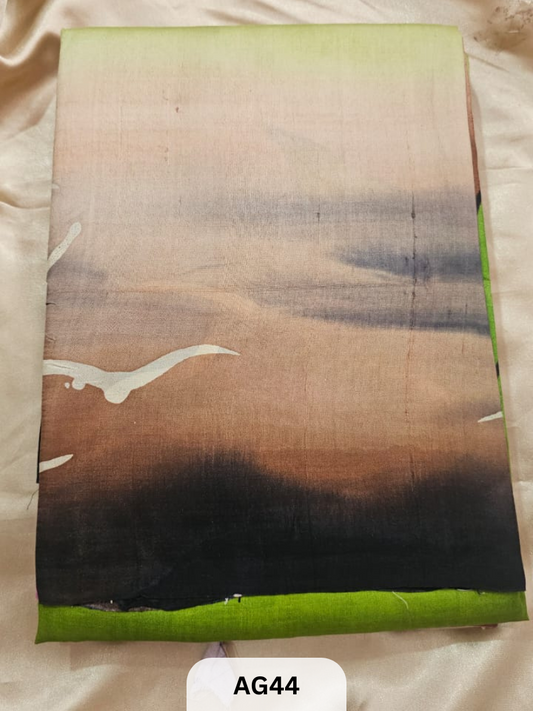 MURSHIDABAD HAND PAINTED SILK SAREE