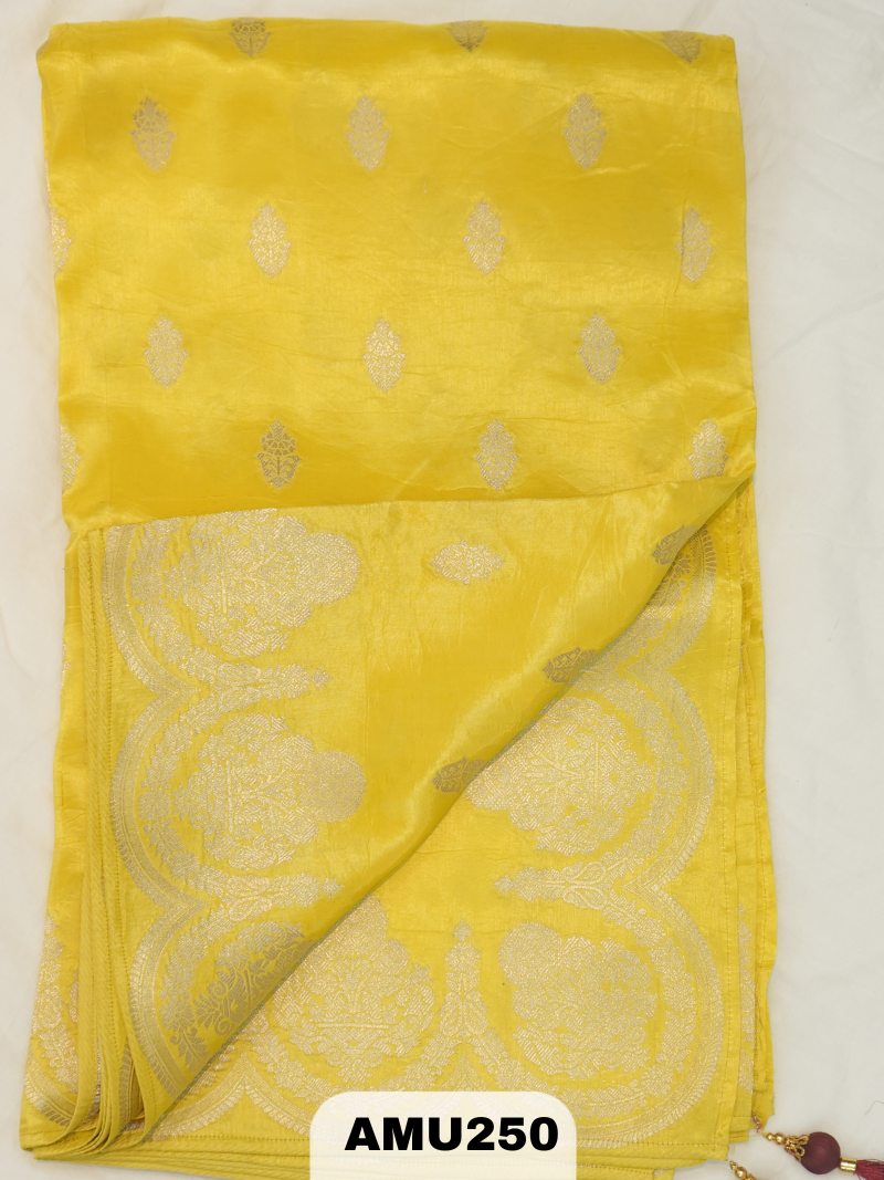 BANARAS RUSSIAN SILK SAREE WITH PRINTED