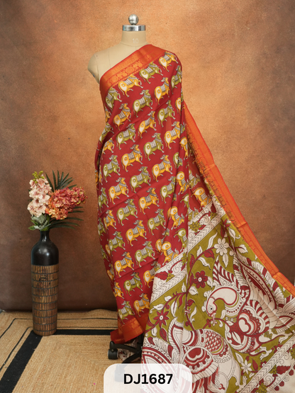 KALAMKARI CHENNURI SILK