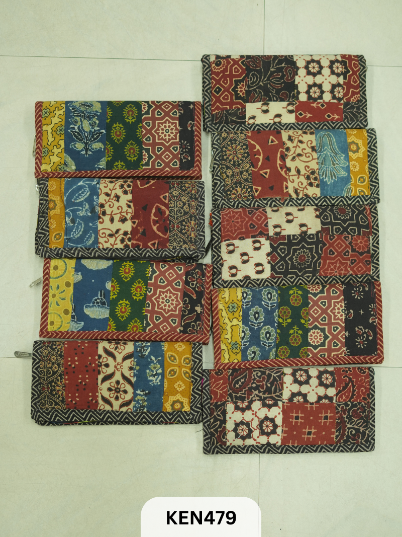 TUKDI PATCHWORK CLUTCHS - ASORTED 5 PCS