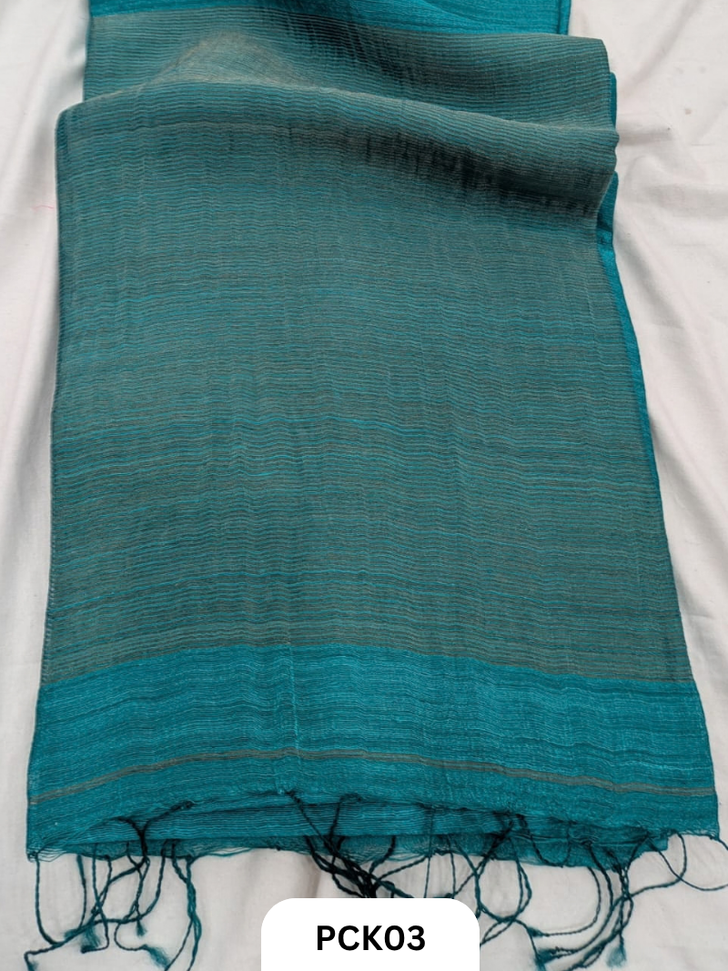 Pure Handloom Matka Plain Saree