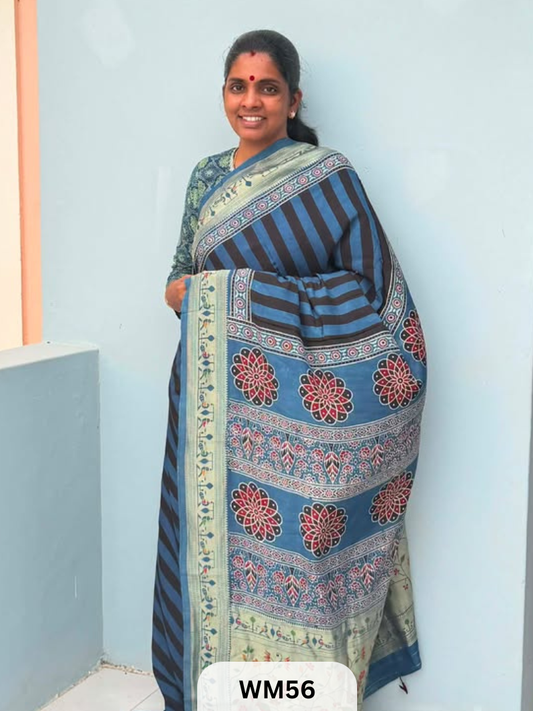 MODAL WITH PAITHANI SAREE