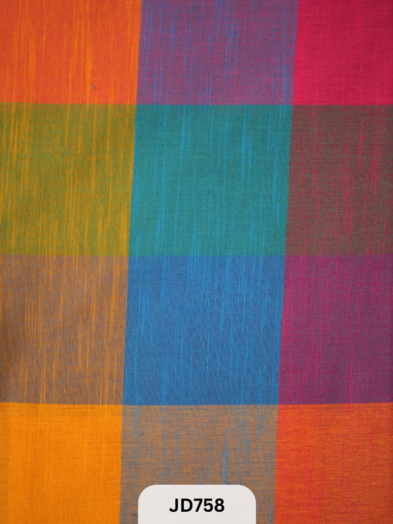 Madras kattam Fabric - 1mtr