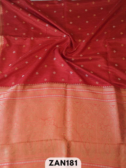 Pure Dupion kanchipuram fusion Rich pallu saree