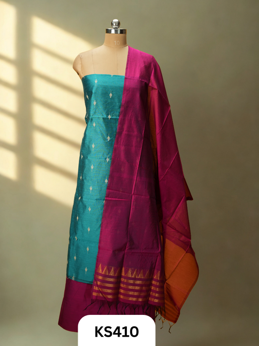 Dupion Silk 3-Piece Salwar Suit